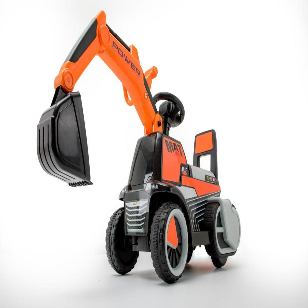 Ride-On Excavator Electrical Truck - Orange